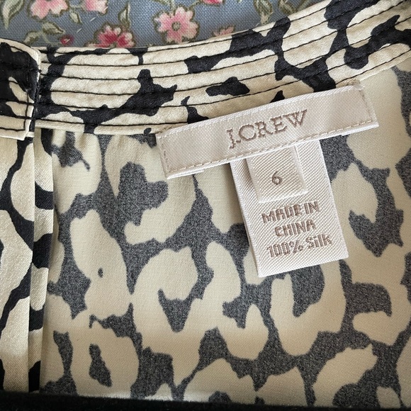 J Crew Silk Leopard Blouse - Picture 5 of 5